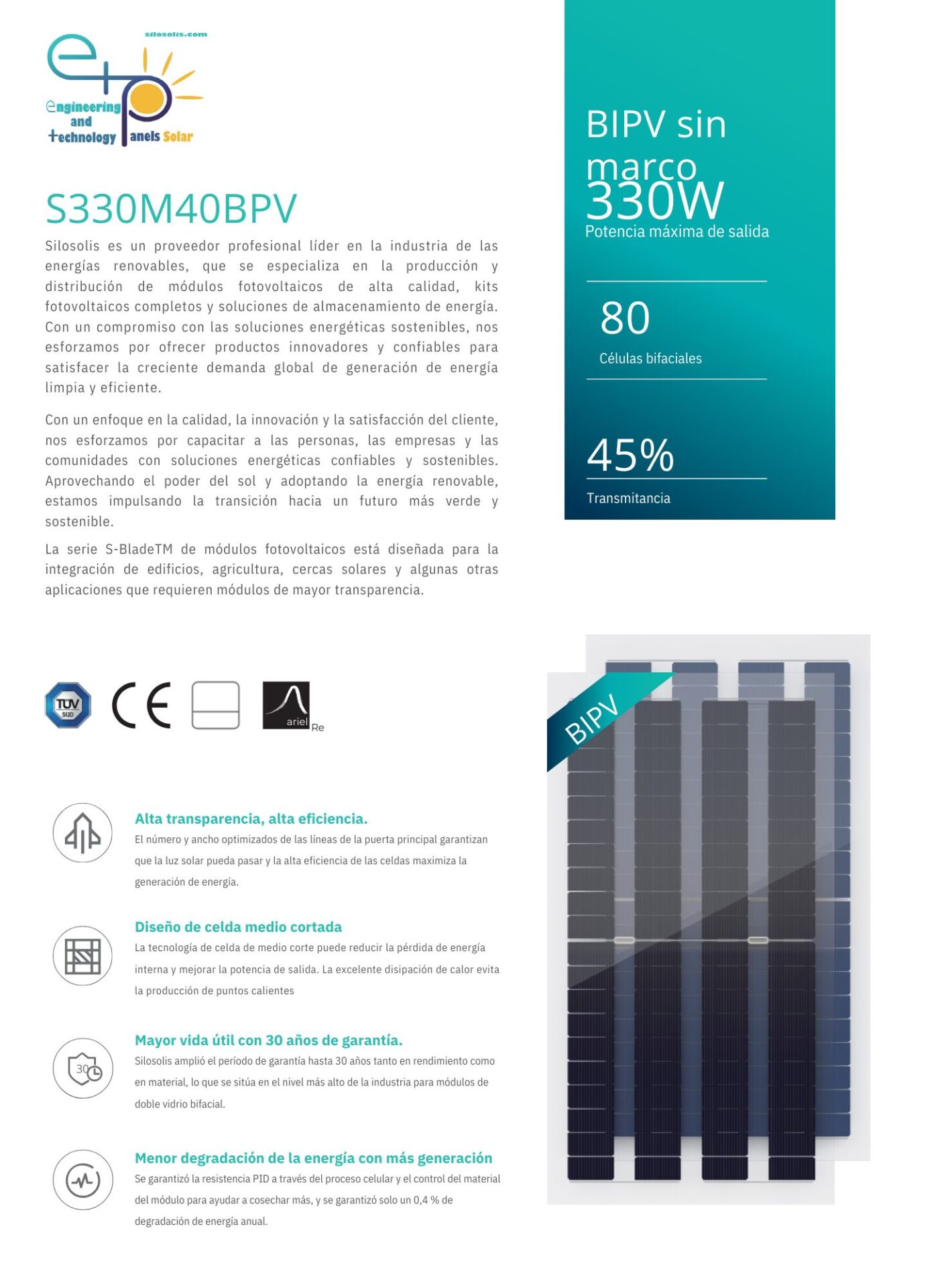 Módulo ETP - BLADE 330W - Imagen 2