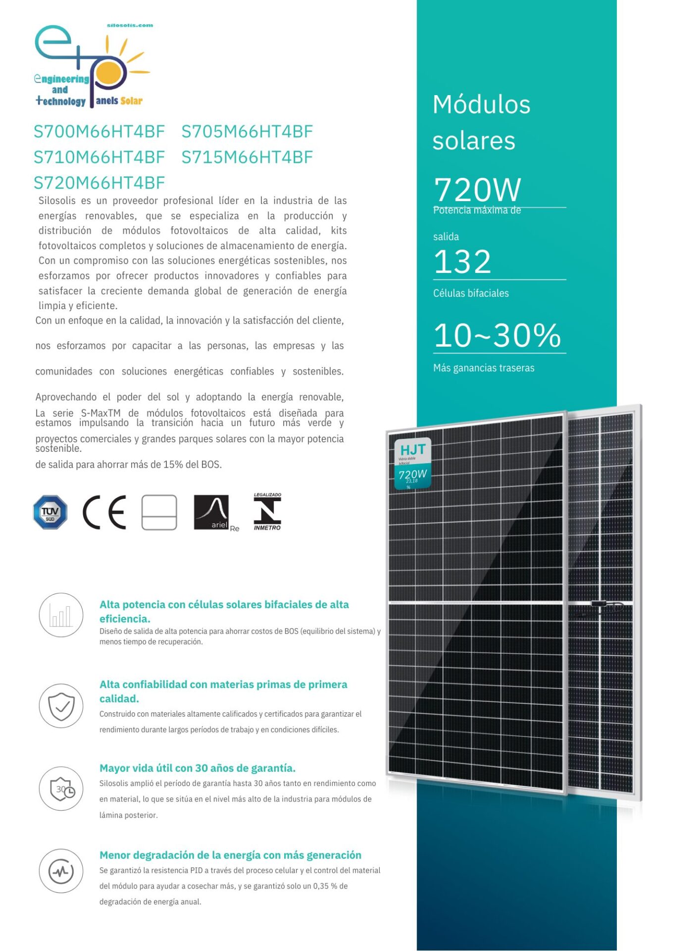Módulo ETP - HJT 700-720W - Imagen 2
