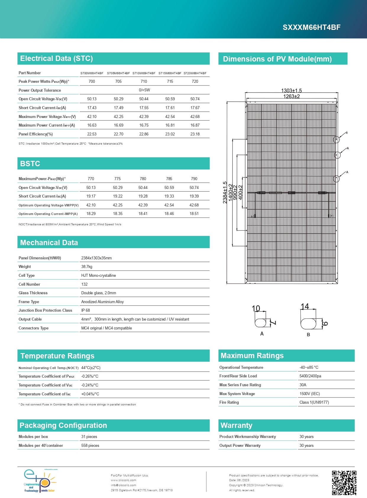 Módulo ETP - HJT 700-720W - Imagen 3