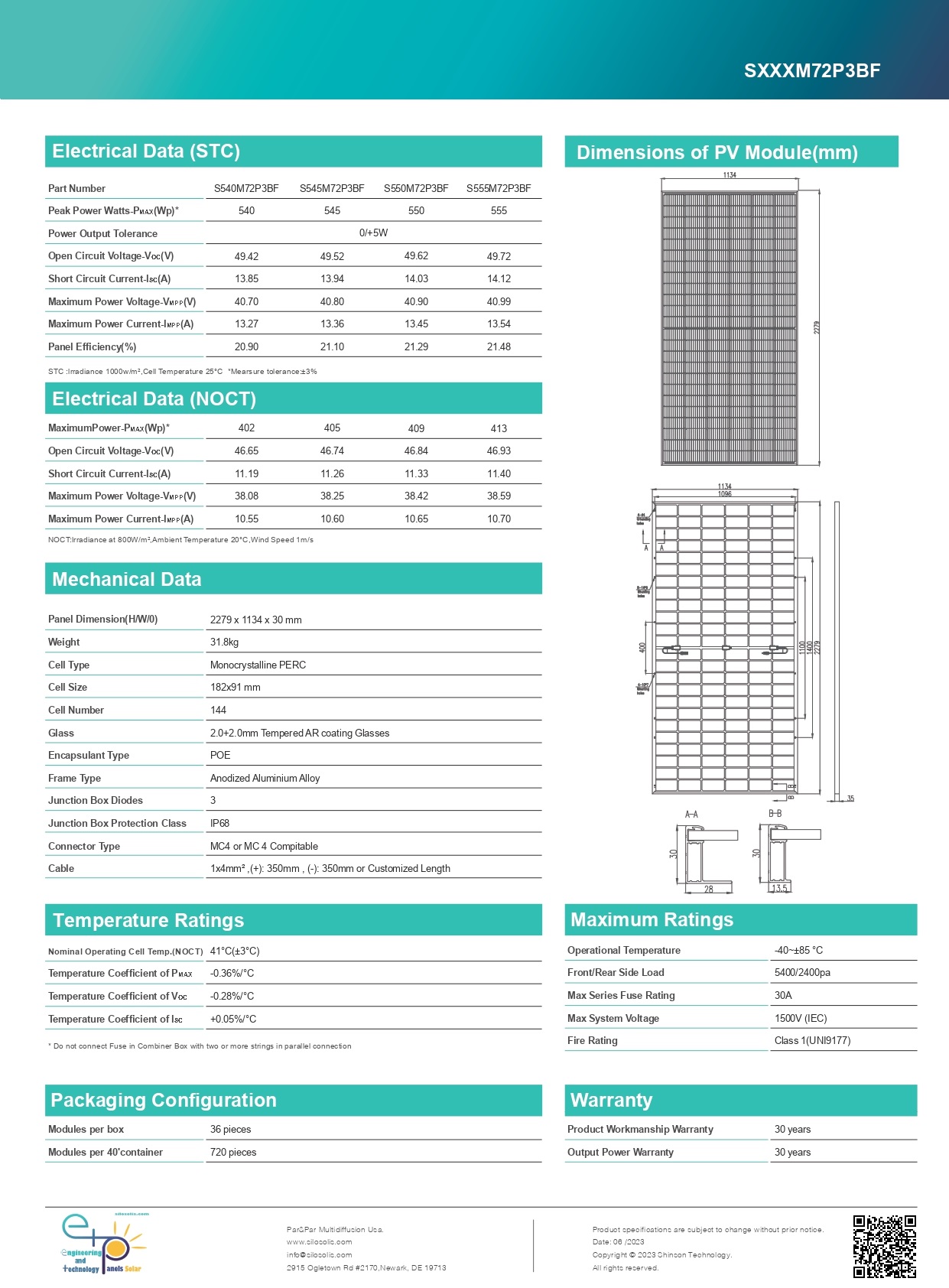 Módulo ETP - bifacial 540-555W - Imagen 3