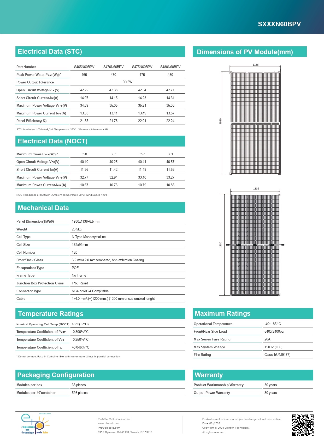 Módulo ETP - BLADE 465 480W - Imagen 3