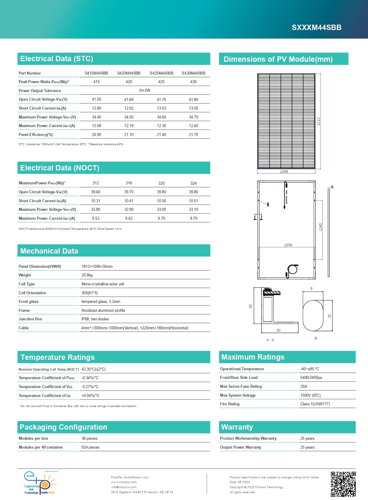 Módulo ETP - shingled 415-430W Ultra Black - Imagen 3