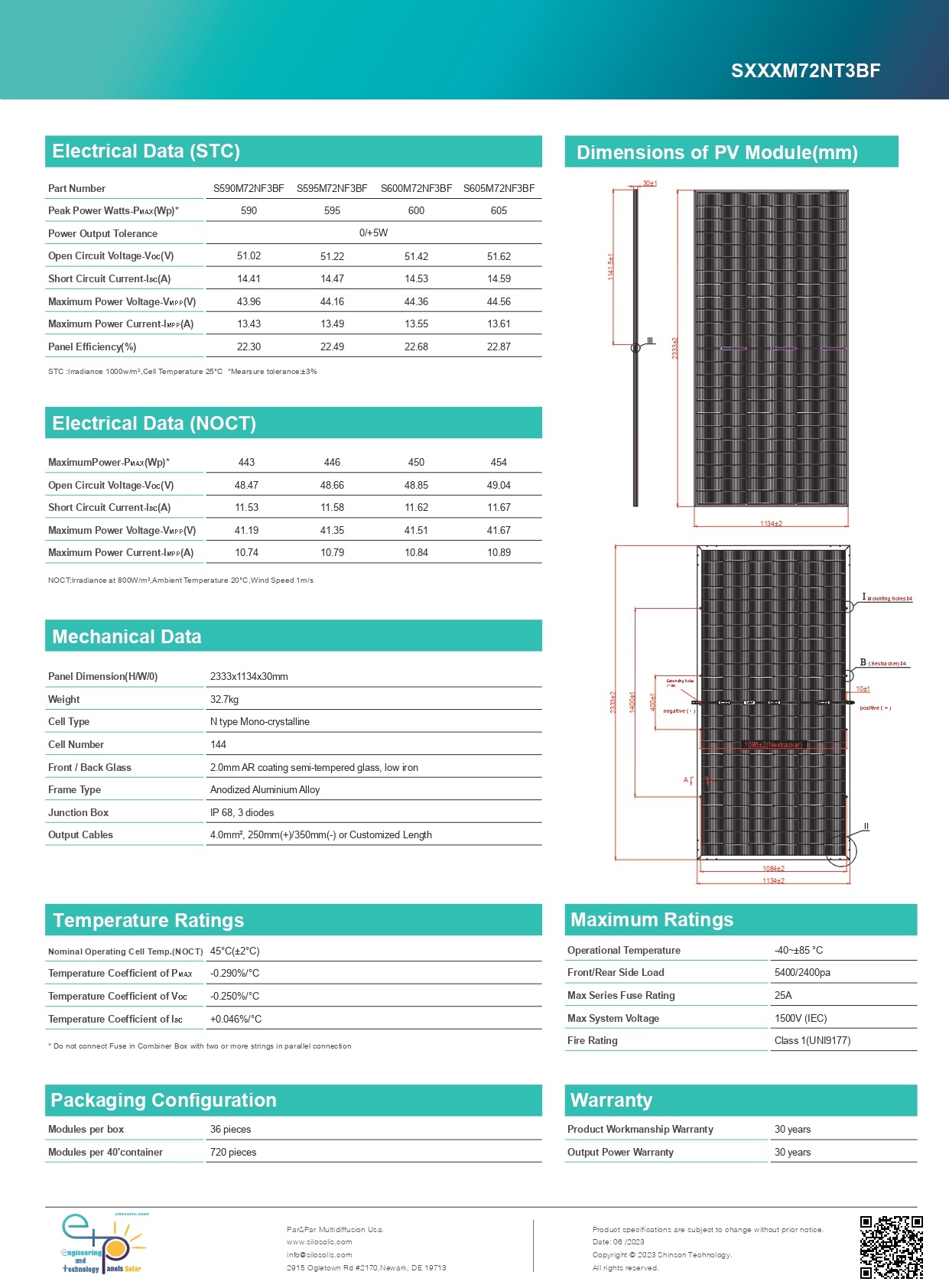 Módulo ETP - 590-605w bifacial - Imagen 3